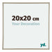 Annecy Kunststoff Bilderrahmen 20x20cm Champagner Vorne Messe | Yourdecoration.de