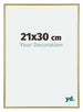 Annecy Kunststoff Bilderrahmen 21x30cm Gold Vorne Messe | Yourdecoration.de