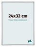 Annecy Kunststoff Bilderrahmen 24x32cm Silber Vorne Messe | Yourdecoration.de