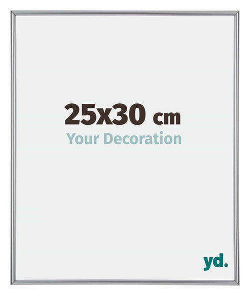 Annecy Kunststoff Bilderrahmen 25x30cm Silber Vorne Messe | Yourdecoration.de