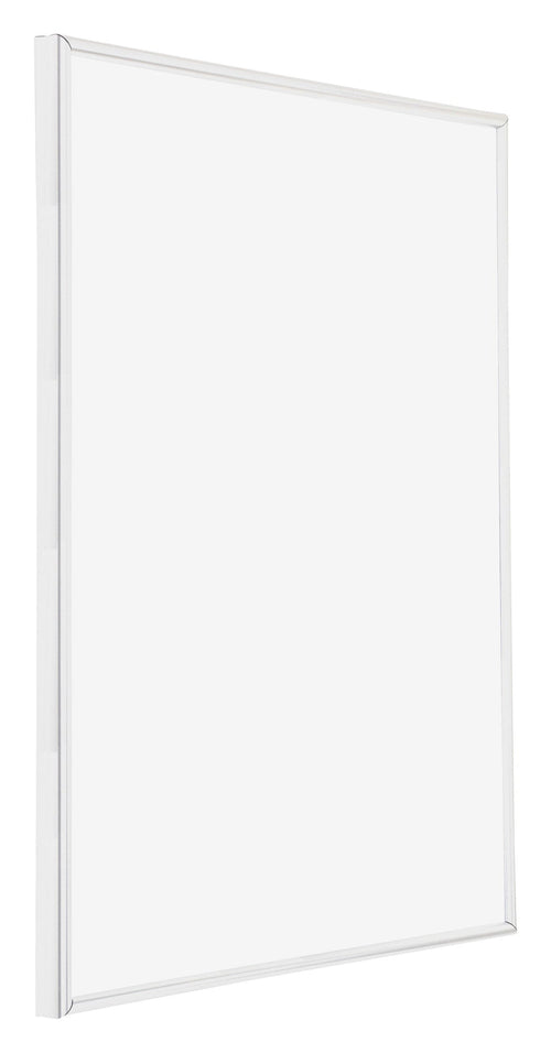 Annecy Kunststoff Bilderrahmen 28x35cm Weiss Hochglanz Vorne Schuin | Yourdecoration.de
