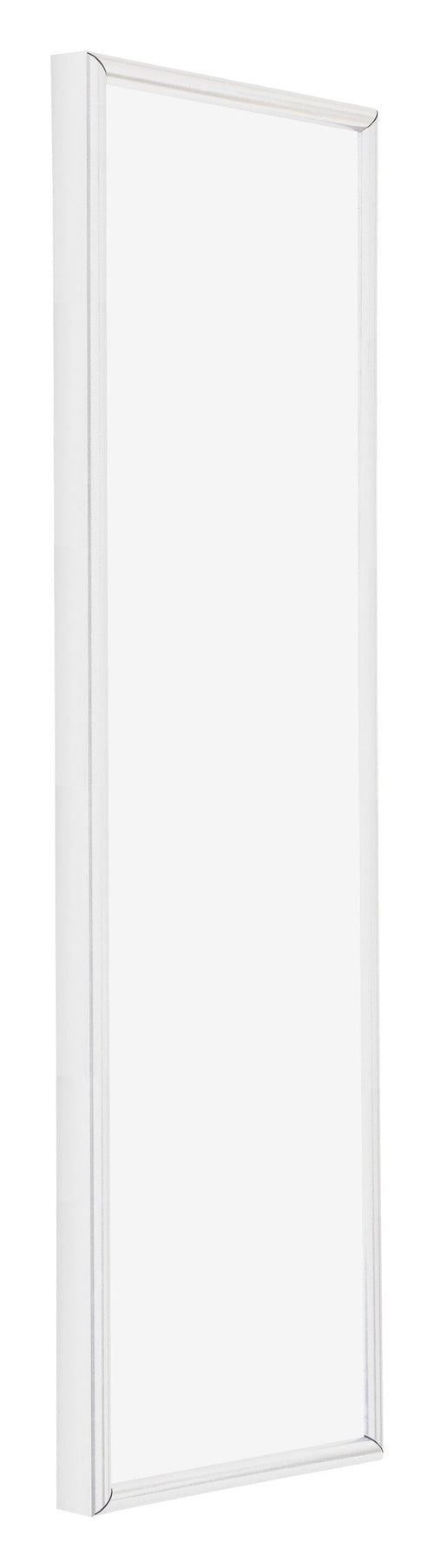 Annecy Kunststoff Bilderrahmen 33x98cm Weiß Hochglanz Vorne Schrag | Yourdecoration.de