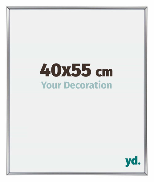 Annecy Kunststoff Bilderrahmen 40x55cm Silber Vorne Messe | Yourdecoration.de
