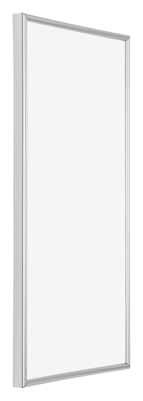 Annecy Kunststoff Bilderrahmen 40x70cm Silber Vorne Schuin | Yourdecoration.de