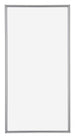 Annecy Kunststoff Bilderrahmen 40x70cm Silber Vorne | Yourdecoration.de