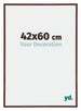 Annecy Kunststoff Bilderrahmen 42x60cm Braun Vorne Messe | Yourdecoration.de