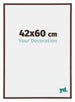 Annecy Kunststoff Bilderrahmen 42x60cm Braun Vorne Messe | Yourdecoration.de