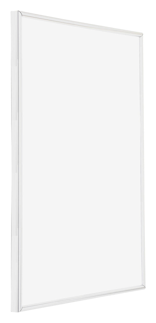 Annecy Kunststoff Bilderrahmen 45x60cm Weiss Hochglanz Vorne Schuin | Yourdecoration.de