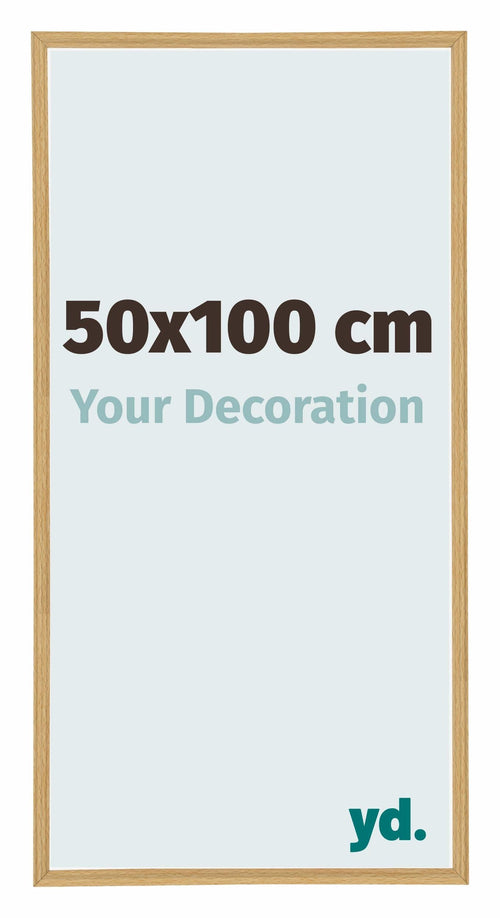 Annecy Kunststoff Bilderrahmen 50x100cm Buche Hell Vorne Messe | Yourdecoration.de