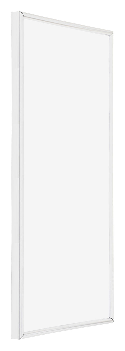 Annecy Kunststoff Bilderrahmen 50x100cm Weiß Hochglanz Vorne Schrag | Yourdecoration.de