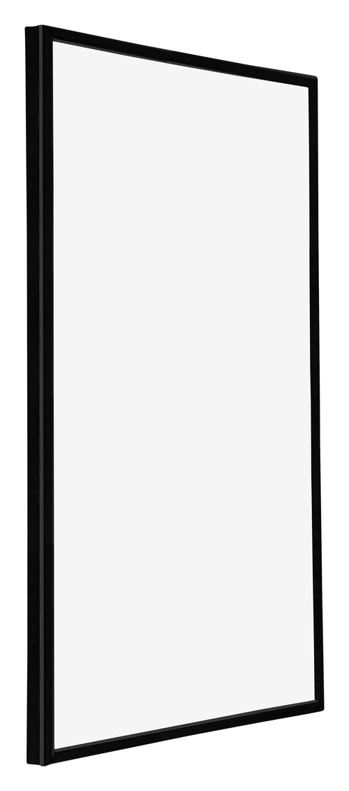 Annecy Kunststoff Bilderrahmen 60x90cm Schwarz Hochglanz Vorne Schuin | Yourdecoration.de