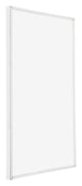 Annecy Kunststoff Bilderrahmen 60x90cm Weiss Hochglanz Vorne Schuin | Yourdecoration.de