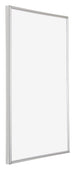Annecy Kunststoff Bilderrahmen 62x93cm Silber Vorne Schuin | Yourdecoration.de