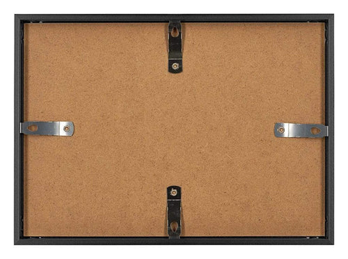 Bilderrahmen 21x29,7cm A4 Schwarz Aluminium - Rückseite Querformat | Yourdecoration.de