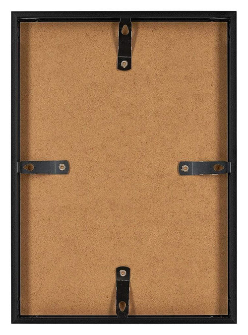 Bilderrahmen 21x29,7cm A4 Schwarz Aluminium - Rückseite Schräg | Yourdecoration.de