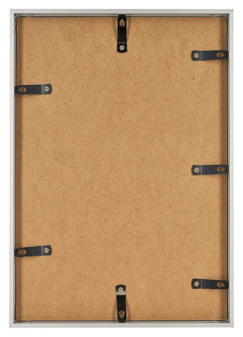 Bilderrahmen 29,7x42cm A3 Silber Aluminium - Rückseite Schräg | Yourdecoration.de