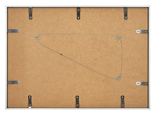 Bilderrahmen 42x59,4cm A2 Silber Aluminium - Rückseite Querformat | Yourdecoration.de