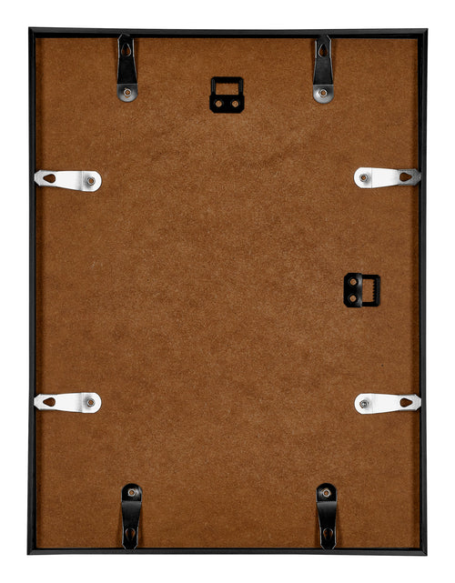 Austin Aluminium Bilderrahmen 18x24cm Schwarz Hochglanz Ruckseite | Yourdecoration.de