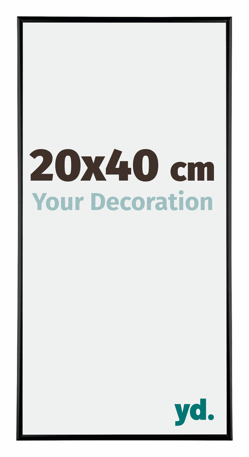 Austin Aluminium Bilderrahmen 20x40cm Schwarz Hochglanz Vorne Messe | Yourdecoration.de