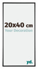 Austin Aluminium Bilderrahmen 20x40cm Schwarz Hochglanz Vorne Messe | Yourdecoration.de