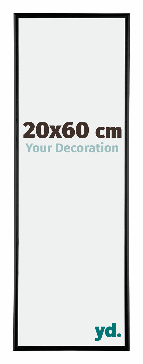 Austin Aluminium Bilderrahmen 20x60cm Schwarz Hochglanz Vorne Messe | Yourdecoration.de