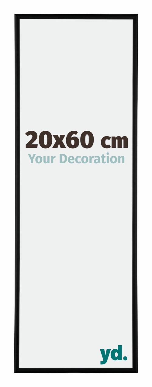 Austin Aluminium Bilderrahmen 20x60cm Schwarz Matt Vorne Messe | Yourdecoration.de