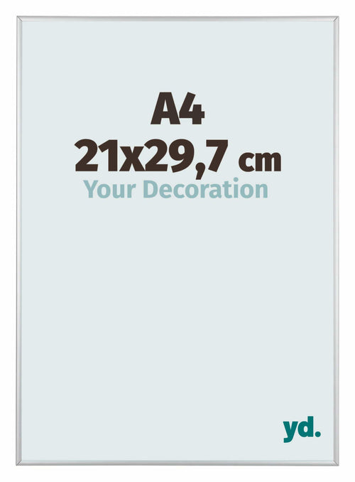 Austin Aluminium Bilderrahmen 21x29 7cm A4 Silber Matt Vorne Messe | Yourdecoration.de