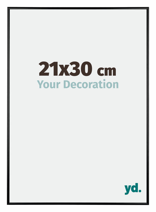 Austin Aluminium Bilderrahmen 21x30cm Schwarz Hochglanz Vorne Messe | Yourdecoration.de