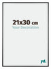 Austin Aluminium Bilderrahmen 21x30cm Schwarz Hochglanz Vorne Messe | Yourdecoration.de