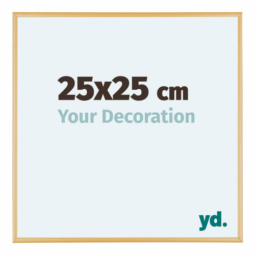Austin Aluminium Bilderrahmen 25x25cm Gold Vintage Vorne Messe | Yourdecoration.de