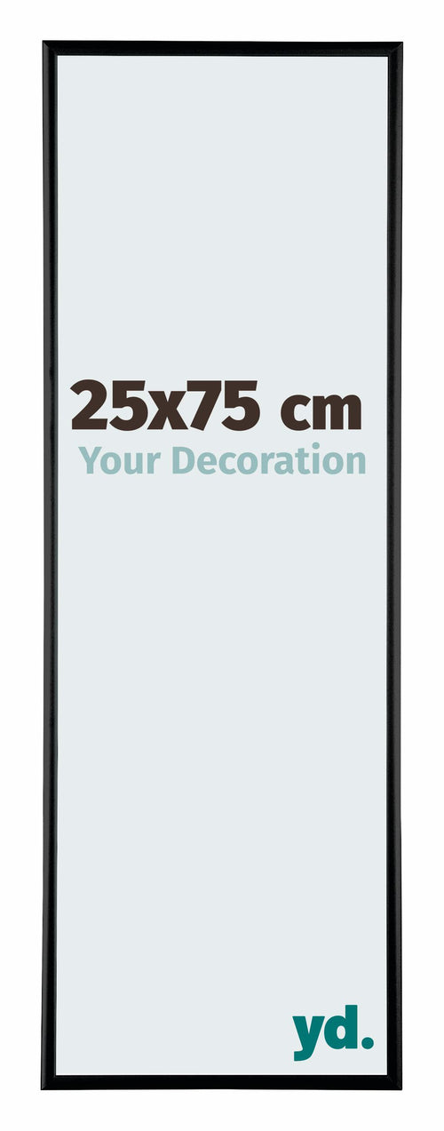 Austin Aluminium Bilderrahmen 25x75cm Schwarz Hochglanz Vorne Messe | Yourdecoration.de