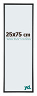 Austin Aluminium Bilderrahmen 25x75cm Schwarz Hochglanz Vorne Messe | Yourdecoration.de