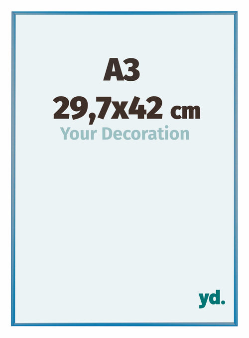Austin Aluminium Bilderrahmen 29 7x42cm A3 Stahl Blau Vorne Messe | Yourdecoration.de