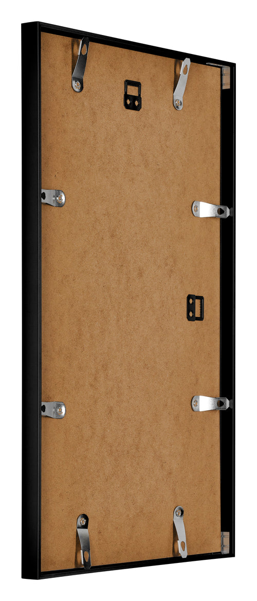 Austin Aluminium Bilderrahmen 30x50cm Schwarz Hochglanz Ruckseite Schrag | Yourdecoration.de