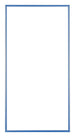 Austin Aluminium Bilderrahmen 30x60cm Stahl Blau Vorne | Yourdecoration.de