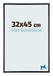 Austin Aluminium Bilderrahmen 32x45cm Schwarz Hochglanz Vorne Messe | Yourdecoration.de