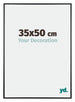Austin Aluminium Bilderrahmen 35x50cm Schwarz Hochglanz Vorne Messe | Yourdecoration.de