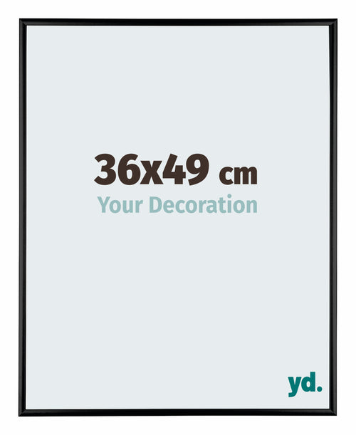 Austin Aluminium Bilderrahmen 36x49cm Schwarz Hochglanz Vorne Messe | Yourdecoration.de