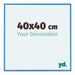 Austin Aluminium Bilderrahmen 40x40cm Stahl Blau Vorne Messe | Yourdecoration.de