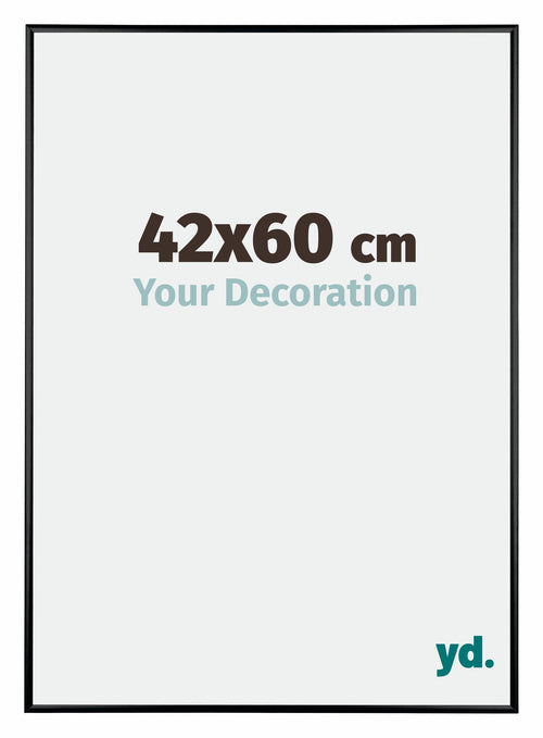 Austin Aluminium Bilderrahmen 42x60cm Schwarz Hochglanz Vorne Messe | Yourdecoration.de