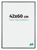 Austin Aluminium Bilderrahmen 42x60cm Schwarz Hochglanz Vorne Messe | Yourdecoration.de