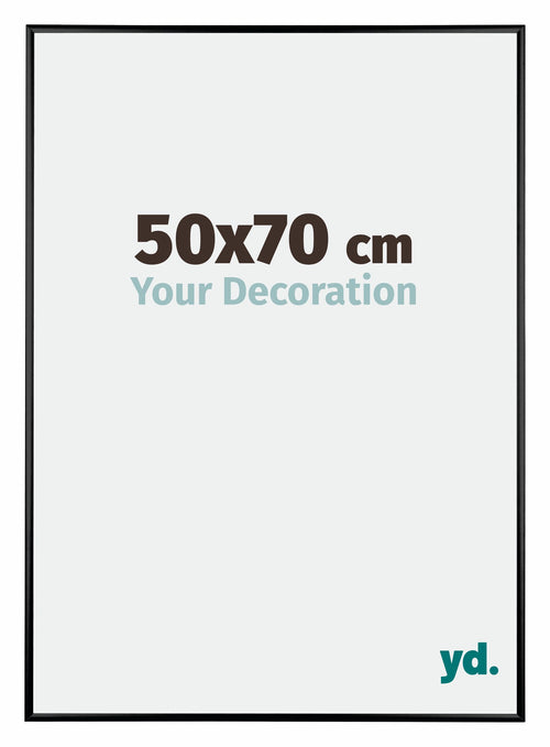 Austin Aluminium Bilderrahmen 50x70cm Schwarz Hochglanz Vorne Messe | Yourdecoration.de
