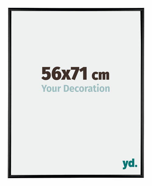 Austin Aluminium Bilderrahmen 56x71cm Schwarz Hochglanz Vorne Messe | Yourdecoration.de