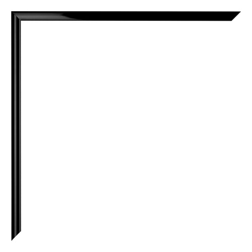 Austin Aluminium Bilderrahmen 60x80cm Schwarz Hochglanz Detail Ecke | Yourdecoration.de