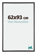 Austin Aluminium Bilderrahmen 62x93cm Schwarz Hochglanz Vorne Messe | Yourdecoration.de