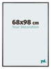 Austin Aluminium Bilderrahmen 68x98cm Schwarz Hochglanz Vorne Messe | Yourdecoration.de