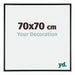 Austin Aluminium Bilderrahmen 70x70cm Schwarz Hochglanz Vorne Messe | Yourdecoration.de