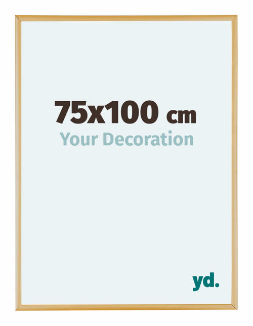 Austin Aluminium Bilderrahmen 75x100cm Gold Vintage Vorne Messe | Yourdecoration.de