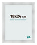 Bilderrahmen 18x24cm Aluminium Gebürstet MDF Pisa Vorne Messe | Yourdecoration.de