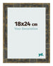 Bilderrahmen 18x24cm Blau Gold Meliert MDF Pisa Vorne Messe | Yourdecoration.de